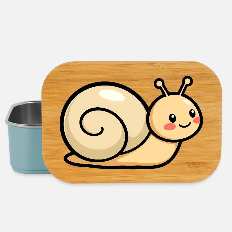 Schnecke - Lunch Box - Hellblau