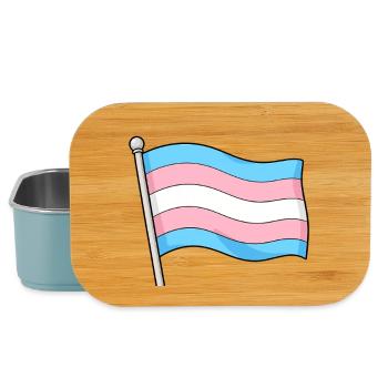 Transgender Flag Pastel Wave - Lunch Box - light blue - Front