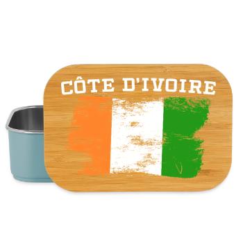 Ivory Coast Pride Cote D'Ivoire Heritage Elephant - Boîte à goûter - bleu pâle - Devant