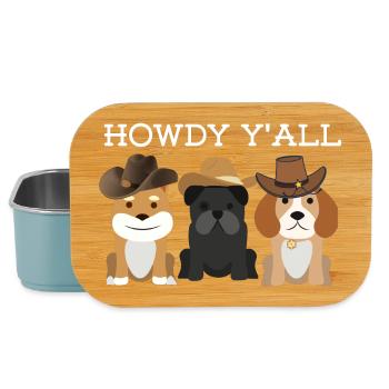 Howdy Y'all - Dog Lovers - Lunch Box - Hellblau - Vorne