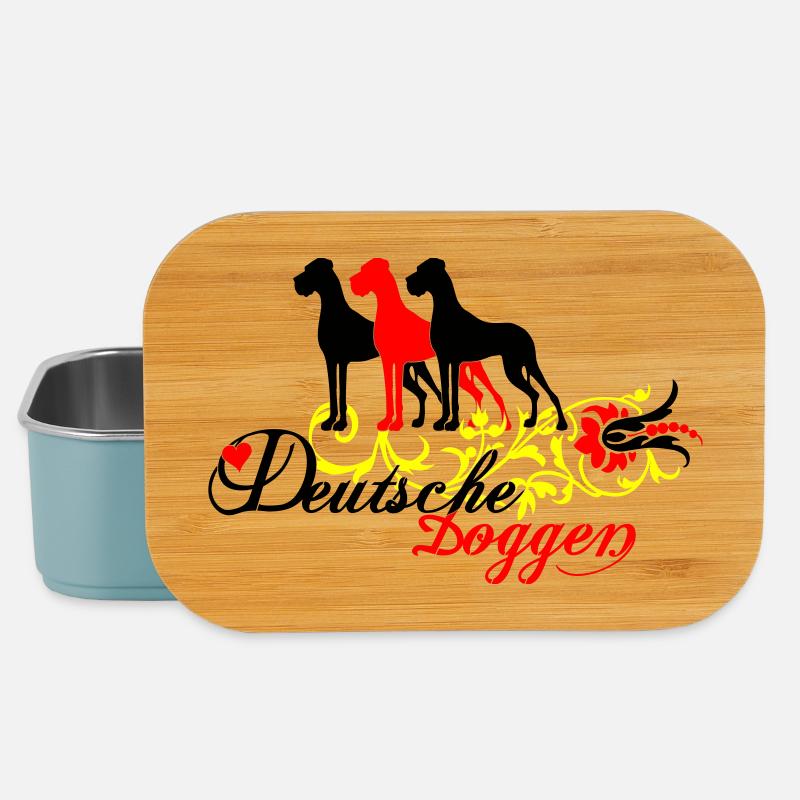 German mastiffs - Lunch Box - light blue