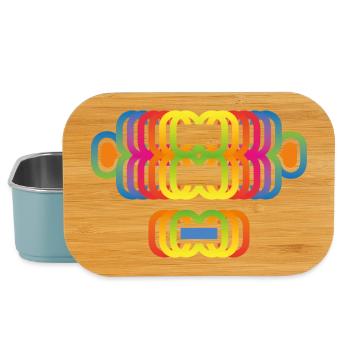 Monkey Color Rainbow - Lunch Box - light blue - Front