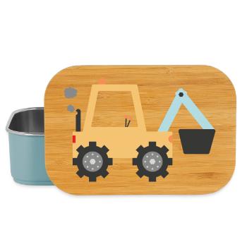 Yellow Digger - Lunch Box - light blue - Front