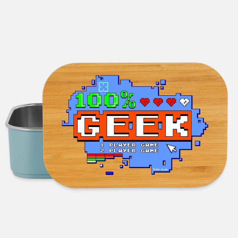 100% Geek - Lunch Box - light blue