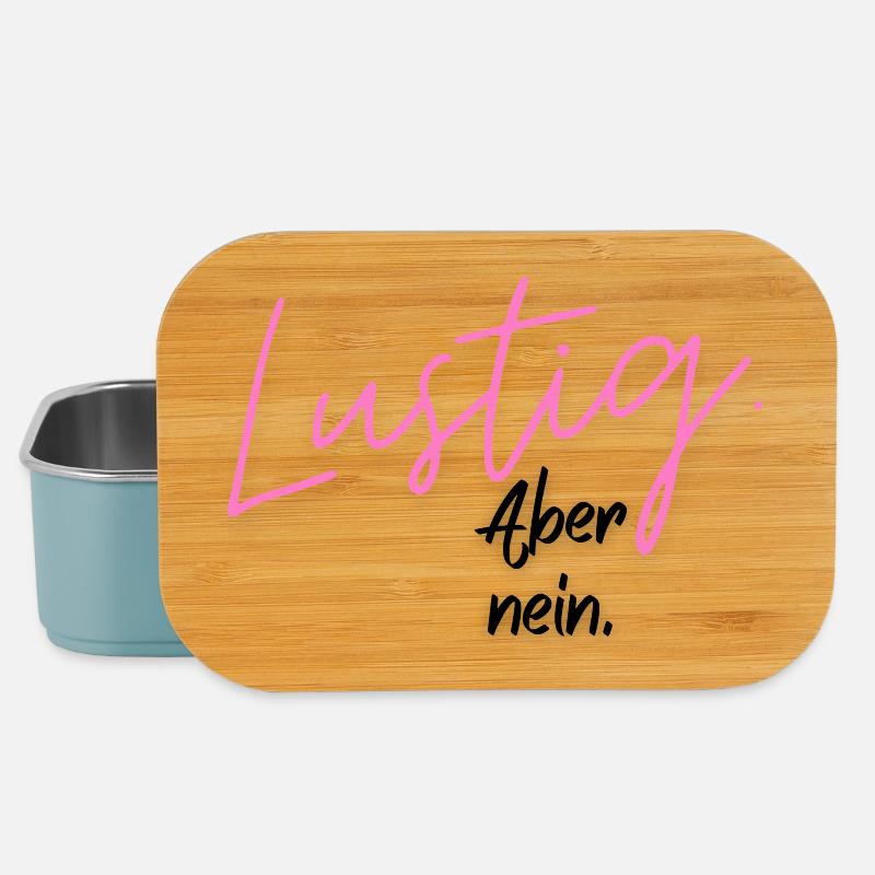 Funny. But no. - Lunch Box - light blue