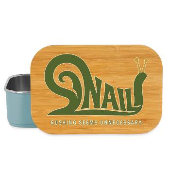 SNAIL – Humor without Haste - Lunch Box - light blue - Front