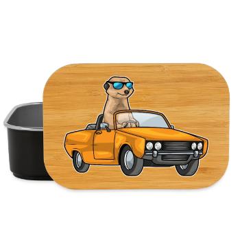 Erdmännchen Auto - Lunch Box - Schwarz - Vorne