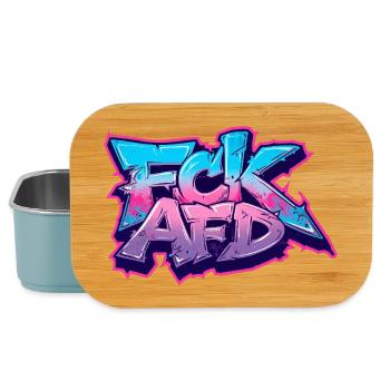Graffiti Antifa Statement - Lunch Box - light blue - Front