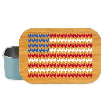 Patriotic Farmer Rooster Flock Poultry USA Pride C - Lunch Box - Hellblau - Vorne
