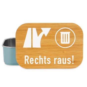 Rechts Raus! (Gegen Rechts / Politik / Ausfahrt) - Lunch Box - Hellblau - Vorne