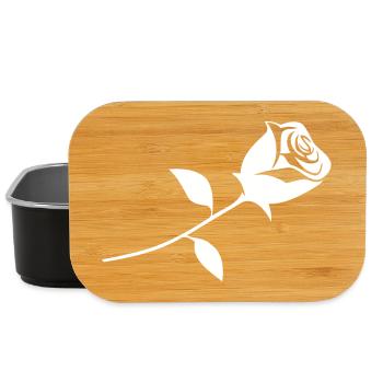 A rose - Lunch Box - black - Front