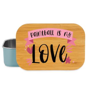 Paintball is my Love - Gotscha Geschenk - Lunch Box - Hellblau - Vorne