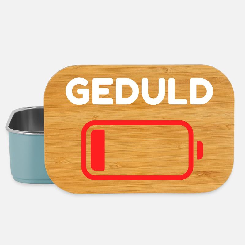 Geduld Batterie Icon Minimal - Lunch Box - Hellblau