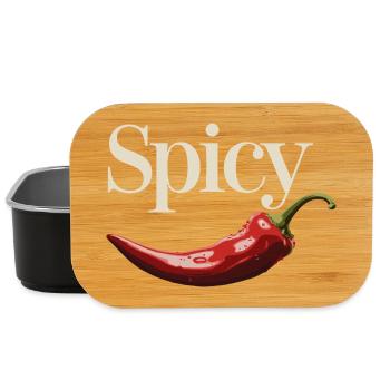 Spicy Chili Liebhaber Design - Lunch Box - Schwarz - Vorne