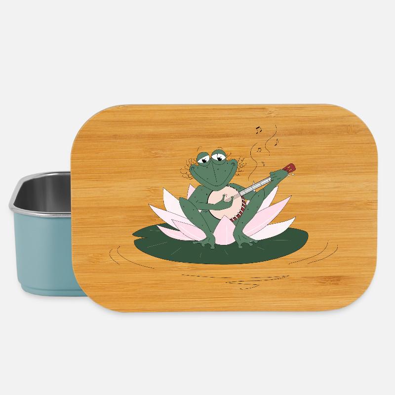 Banjo Frog - Lunch Box - light blue