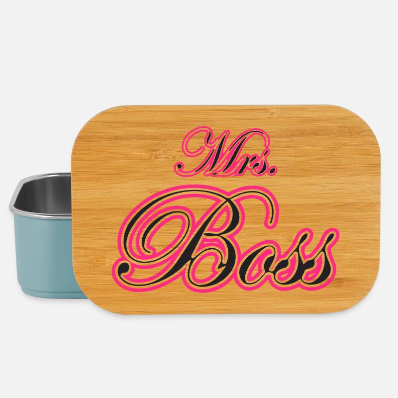 Mrs Frau Chefin Ehefrau Geschenk - Lunch Box - Hellblau
