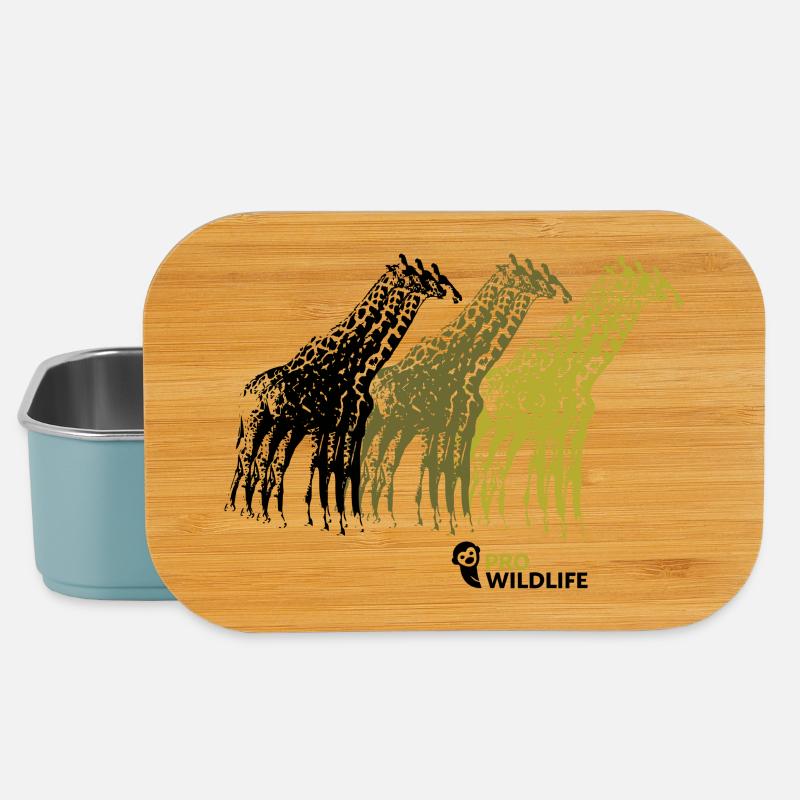9 Giraffen - Lunch Box - Hellblau