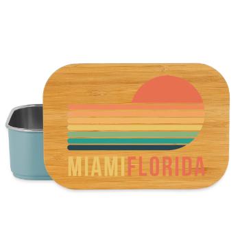 Miami Florida - Lunch Box - light blue - Front