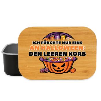 Halloween Print für einen vollen Korb - Lunch Box - Schwarz - Vorne