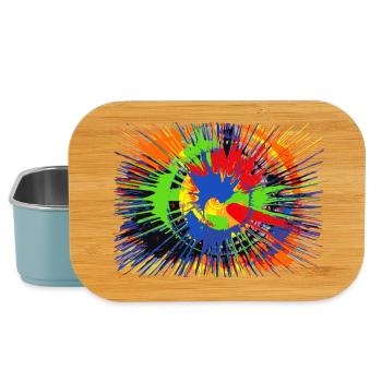 Farbkleckse - Lunch Box - Hellblau - Vorne