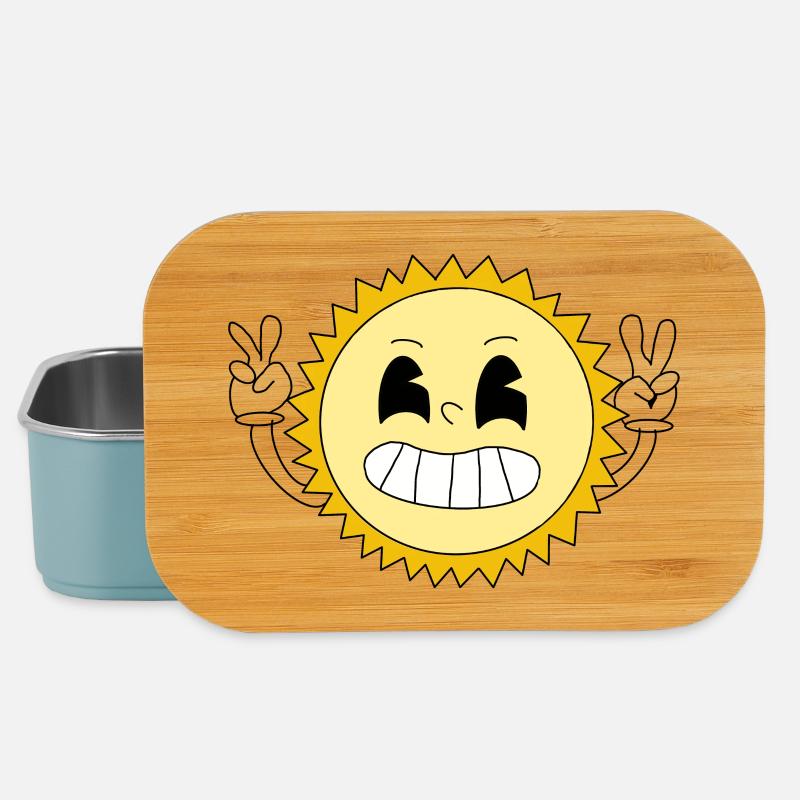 Sun Smile Glücklich - Lunch Box - Hellblau