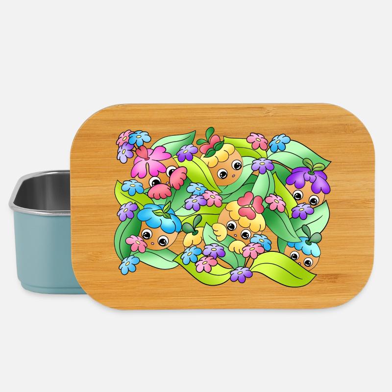 Dreamy Knobs | Summer | Foliage | Nature - Lunch Box - light blue