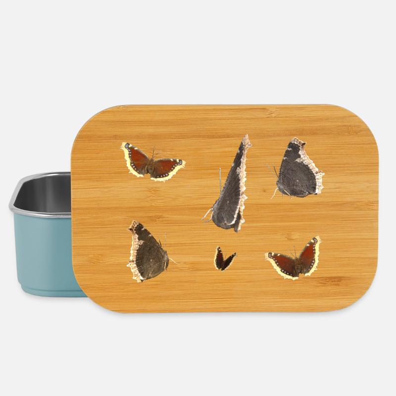 Schmetterling Trauermantel - Lunch Box - Hellblau