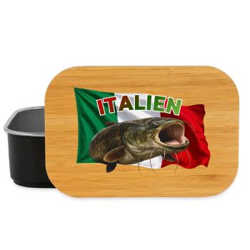 Wels Angeln Italien - Po Monster - Lunch Box - Schwarz - Vorne