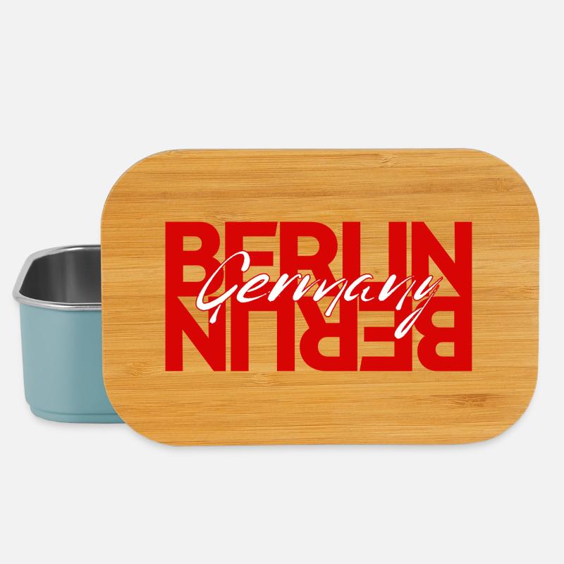 Superposition de lettrage Berlin - Boîte à goûter - bleu pâle