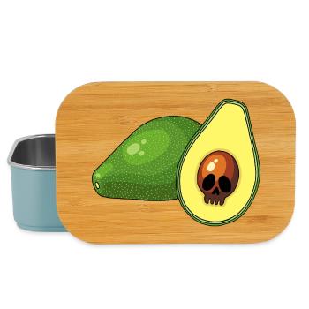 Avocado skull - Lunch Box - light blue - Front