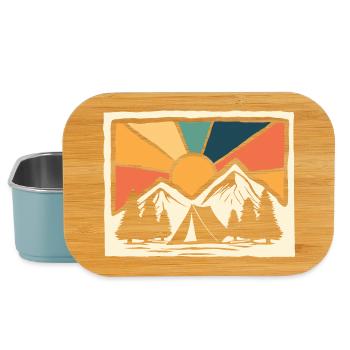 Bergcamping Wandern Forstpfadfinder Camper - Lunch Box - Hellblau - Vorne