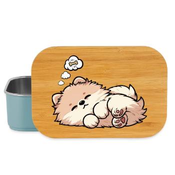 Zwergspitz Zwergspitze Spitzhund Zwergspitzhalter - Lunch Box - Hellblau - Vorne