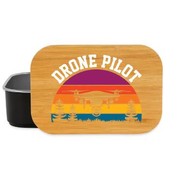 Pilote de drone - Boîte à goûter - noir - Devant