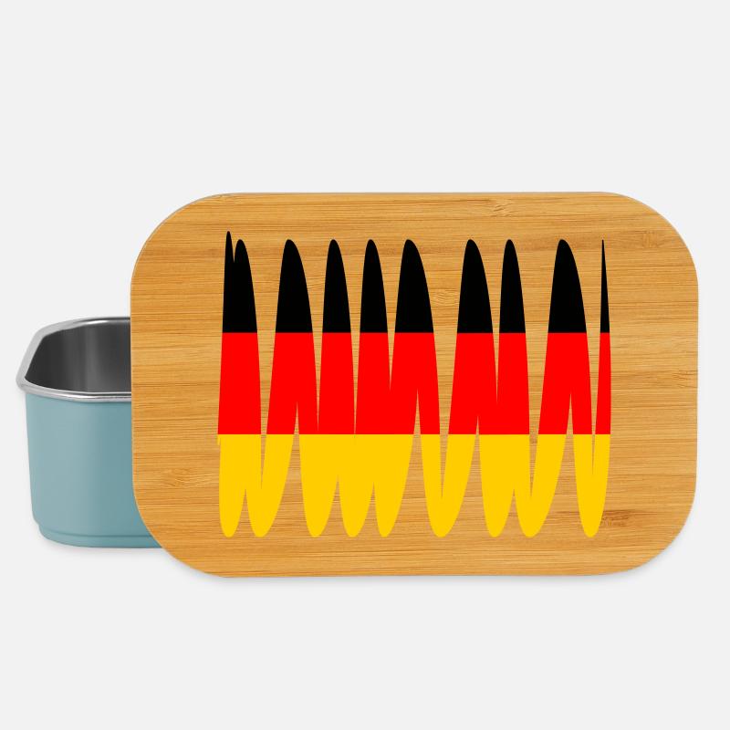 Deutschland Flagge - Lunch Box - Hellblau