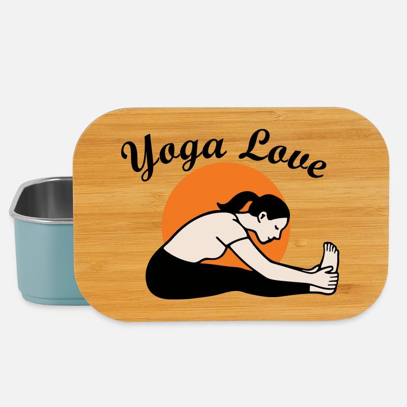 Yoga - Boîte à goûter - bleu pâle