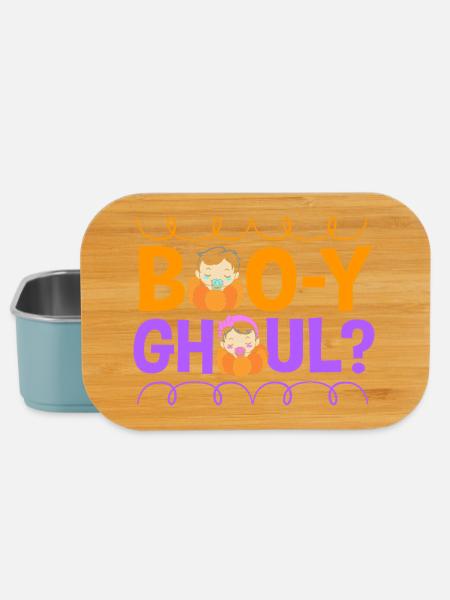 Halloween Gender Reveal - Lunch Box - Hellblau