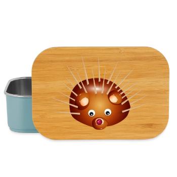 Niedlicher Kastanien-Igel – Kindheit & Bastelspaß - Lunch Box - Hellblau - Vorne