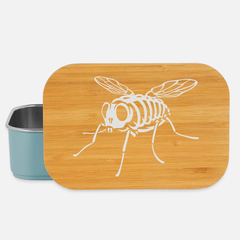 Skeleton Fly - Lunch Box - Hellblau