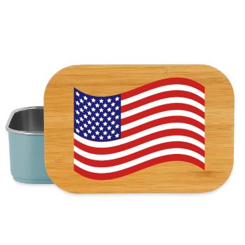 Drapeau des États-Unis - Boîte à goûter - bleu pâle - Devant