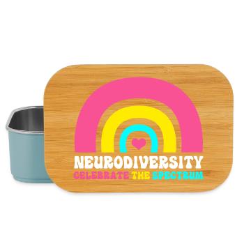 Autisme Cerveau Autiste Asperger Neurodiversité - Boîte à goûter - bleu pâle - Devant