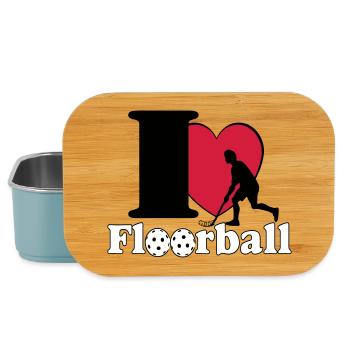 Floorball , Unihockey , Hockey , Fun I love..(25) - Lunch Box - Hellblau - Vorne