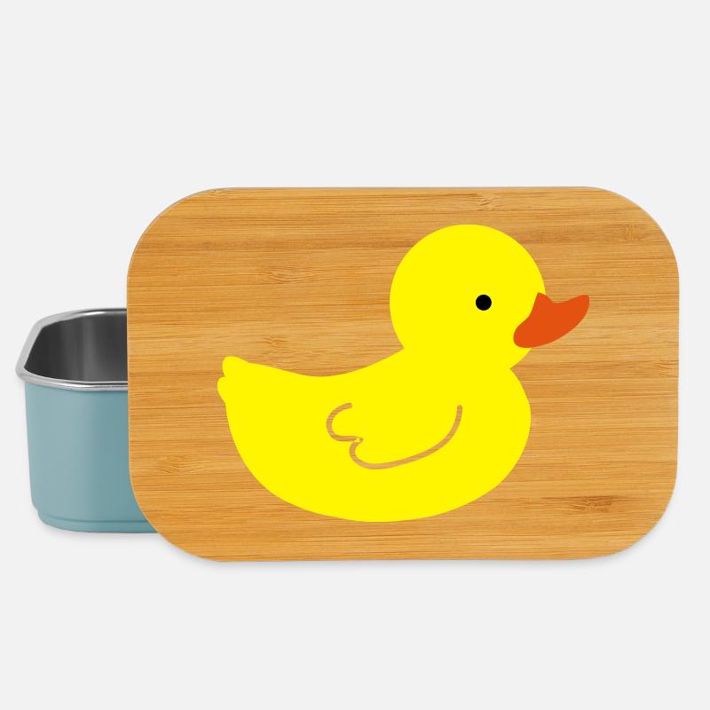 Cheerful Rubber Duck: A Touch of Yellow - Lunch Box - light blue