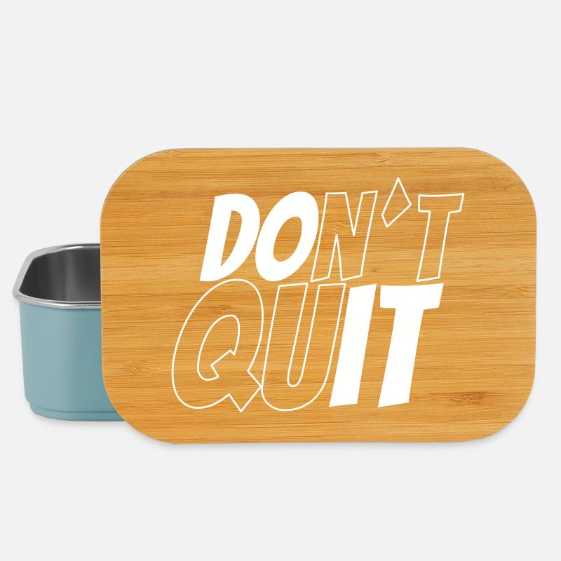 dont´t quit vs do it - Lunch Box - Hellblau