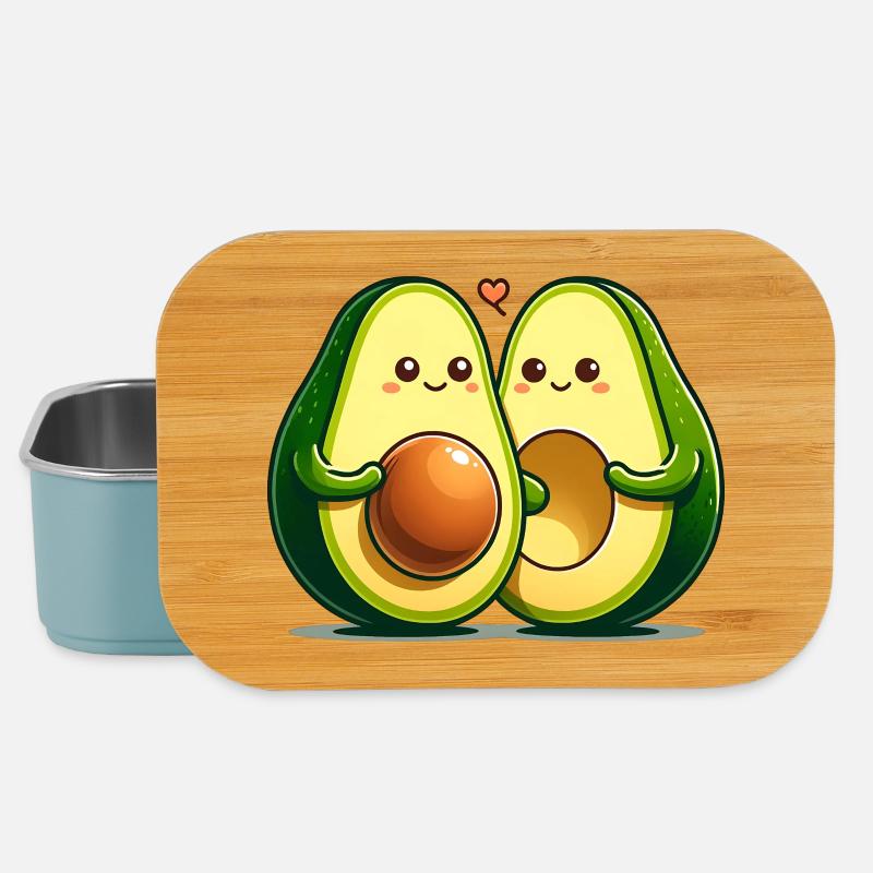 Avocado-Paar - Lunch Box - Hellblau