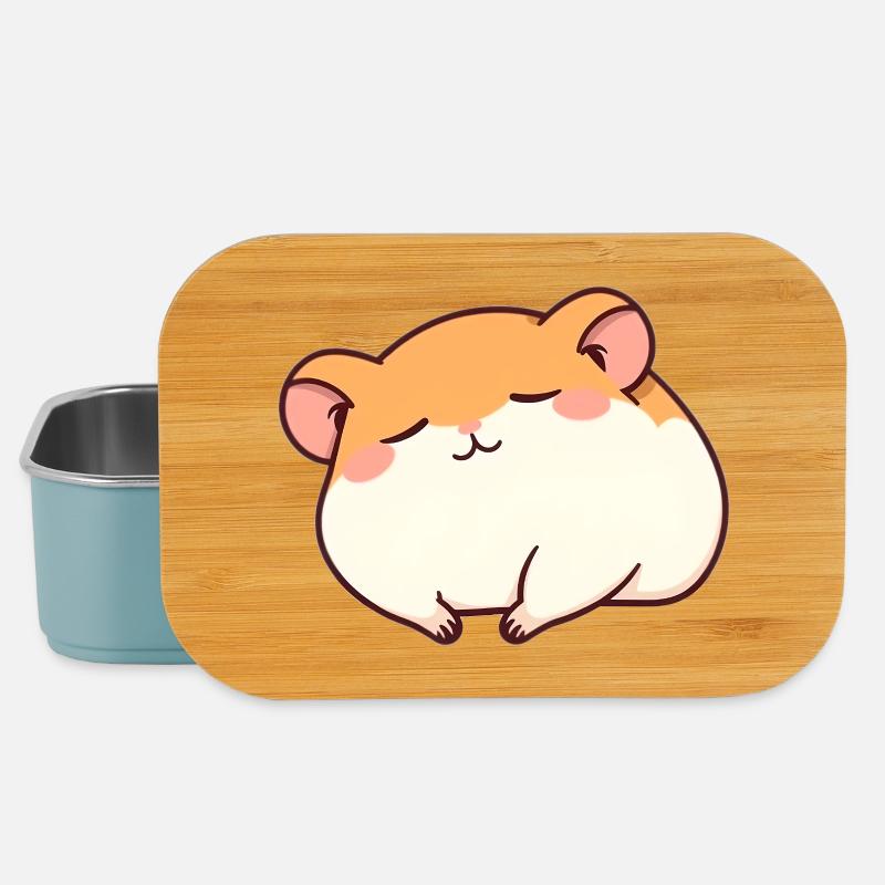 Schlafender Hamster - Lunch Box - Hellblau