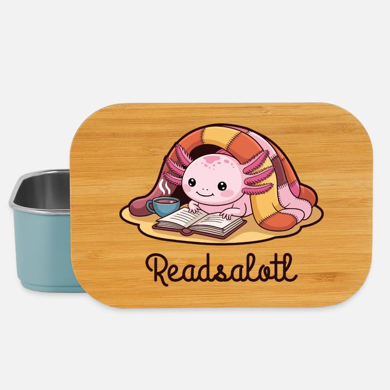 Readsalotl Axolotl-Lesebücher - Lunch Box - Hellblau