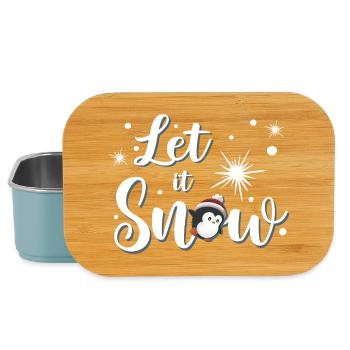 Let It Snow Pinguin - Lunch Box - Hellblau - Vorne