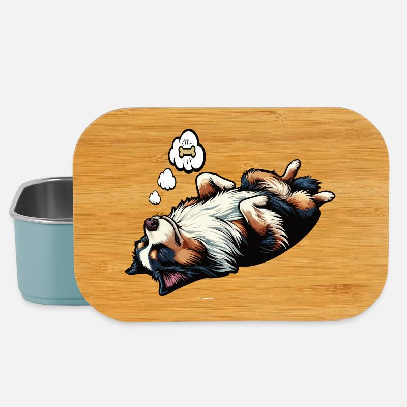 Australian Shepherd Aussie Aussiebesitzer Aussies - Lunch Box - Hellblau