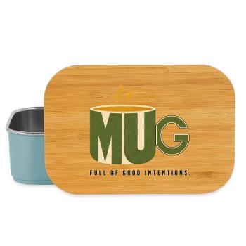 MUG – Plein de bonnes intentions - Boîte à goûter - bleu pâle - Devant