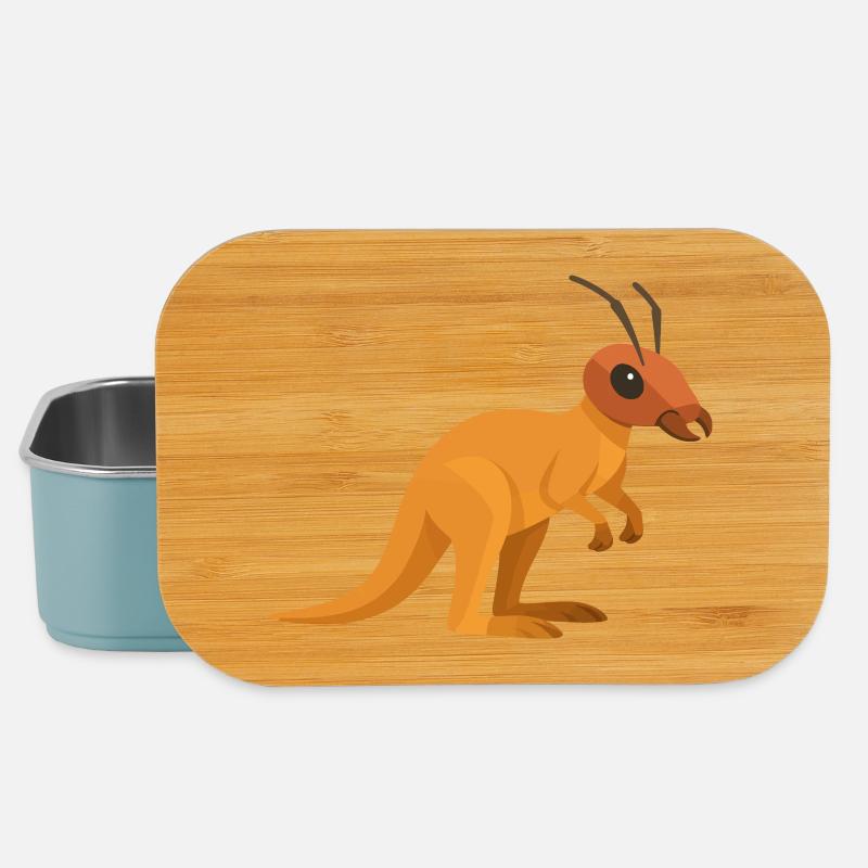 Kangaroo Ant with antennae - Lunch Box - light blue